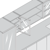 Zawias Blum 95' nakładany do ramki alu. CLIP TOP, 71T950A, onyx
